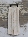 Mutedance 25 Autumn and Winter Elastic Waist Drawstring Loose Casual Pants Flower Dye MD-MD25FW77-nude